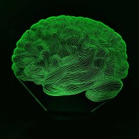 Акриловий 3D світильник-нічник мозок
