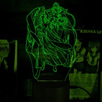 Акриловий 3D світильник-нічник Майстер демонічного культу