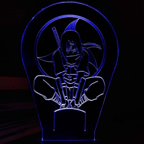 Акриловий 3D світильник-ночник Учиха Ітачі "Наруто"