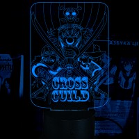 Акриловий 3D світильник-нічник One Piece: Крос Гільдія