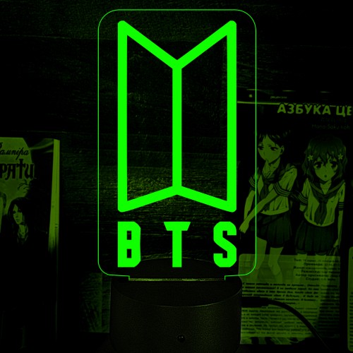 Акриловий 3D світильник-ночник група BTS