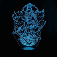 Акриловый 3D светильник-ночник Сегун Райдэн 2