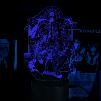 Акриловый 3D светильник-ночник Туалетный мальчик Ханако-кун