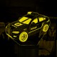 Акриловий 3D світильник-нічник Поліцейський автомобіль