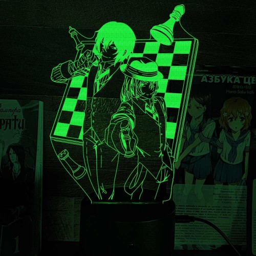 Акриловий 3D світильник-нічник Великий з Бродячих Псів