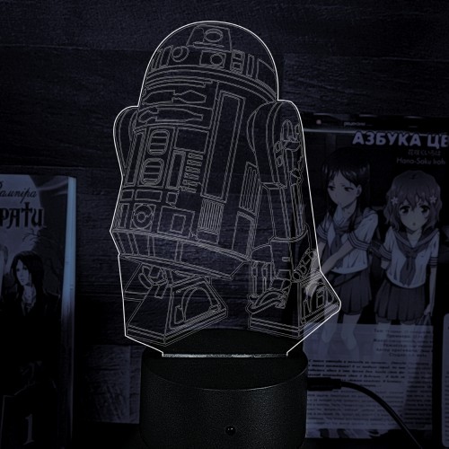 Акриловий 3D світильник-ночник Star Wars R2-D2 Зоряні війни