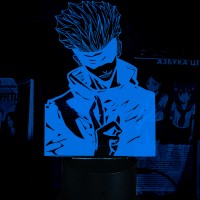 Акриловый 3D светильник-ночник Сатору Годжо Магическая битва