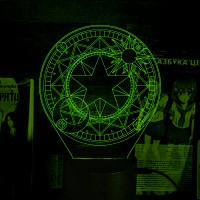 Акриловый 3D светильник-ночник Сакура – ловец карт Cardcaptor Sakura