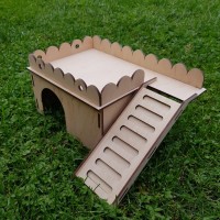 Домик с лестницей : Жилая зона 200х170х100 общая с лестницей -280х220х140