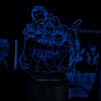 Акриловий 3D світильник-нічник Безхатній Бог