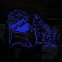 Акриловий 3D світильник Какаші Хатаке і Курама "Наруто"